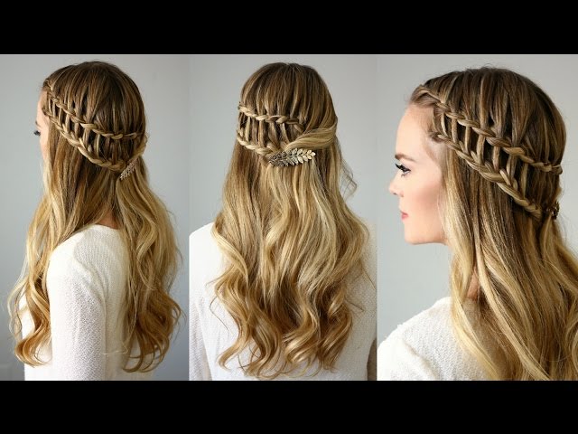 Cute 2 in 1 hair styles - Water Fall and Ladder Braid! | How Does She