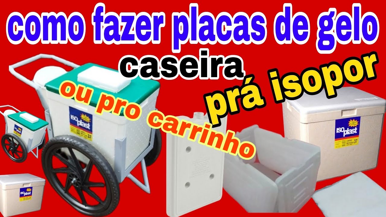 UMA SEMANA SEM DESCONGELAR NÃO GASTA NADA PRÁ FAZER placas de gelo caseira 