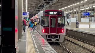 西鉄天神大牟田線急行列車(小郡行き､9000形５両)・大橋駅に到着