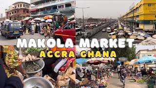 The BIGGEST Market In Accra Ghana || MAKOLA