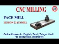 Cnc  vmc programming  face milling operation in tamil  g01 g00