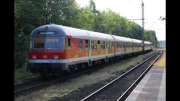 DB 111 118-6 met leeg materieel komt door station Breyell