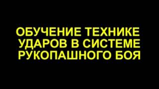 Новинка обучение технике ударов в системе рукопашного боя 2 1