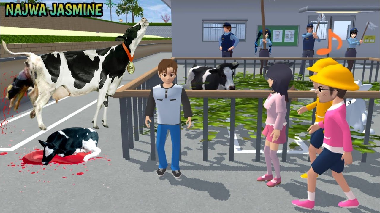 Banyak Sapi Di Kantor Polisi Koban | Kak Sakura Jadi Polisi Jualan Sapi | Yuta Mio Beli Sapi Bunting