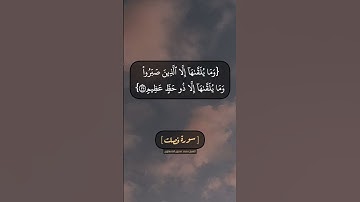 سورة فصلت الآية ٣٣ الى ٣٦ بصوت الشيخ محمد صديق المنشاوي