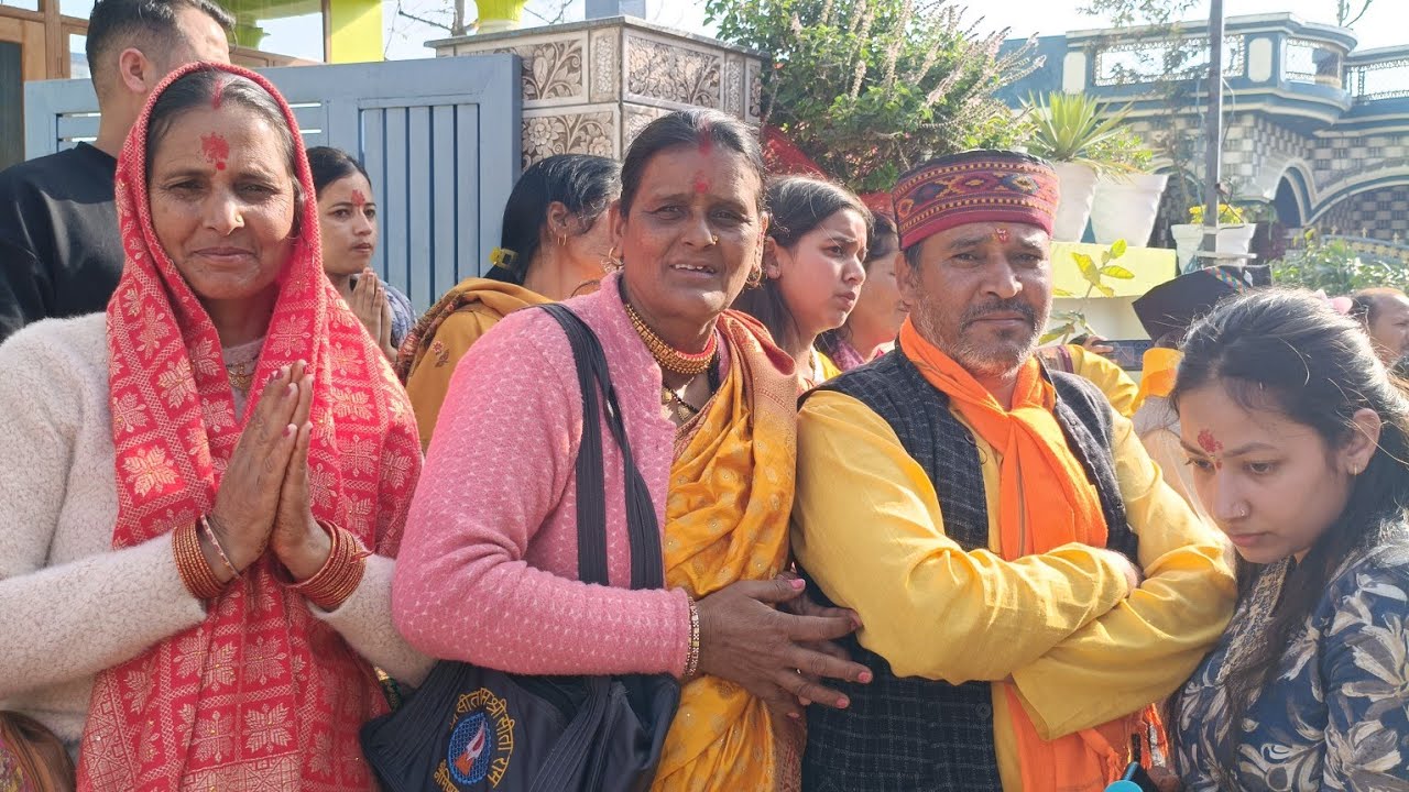 राधा कृष्ण विहार गूलरधाटी नकरौंदा रात्रि विश्राम के लिए पहुंची मां चंडिका जिलासु देवरा यात्रा 