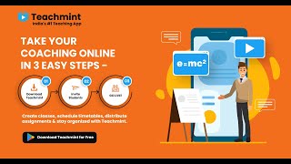 Teachmint | Free Online Tuition Management App for Teachers | India's #1 Teaching App