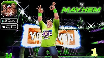 WWE Mayhem Gameplay walkthrough part 1 (Android/iOS)