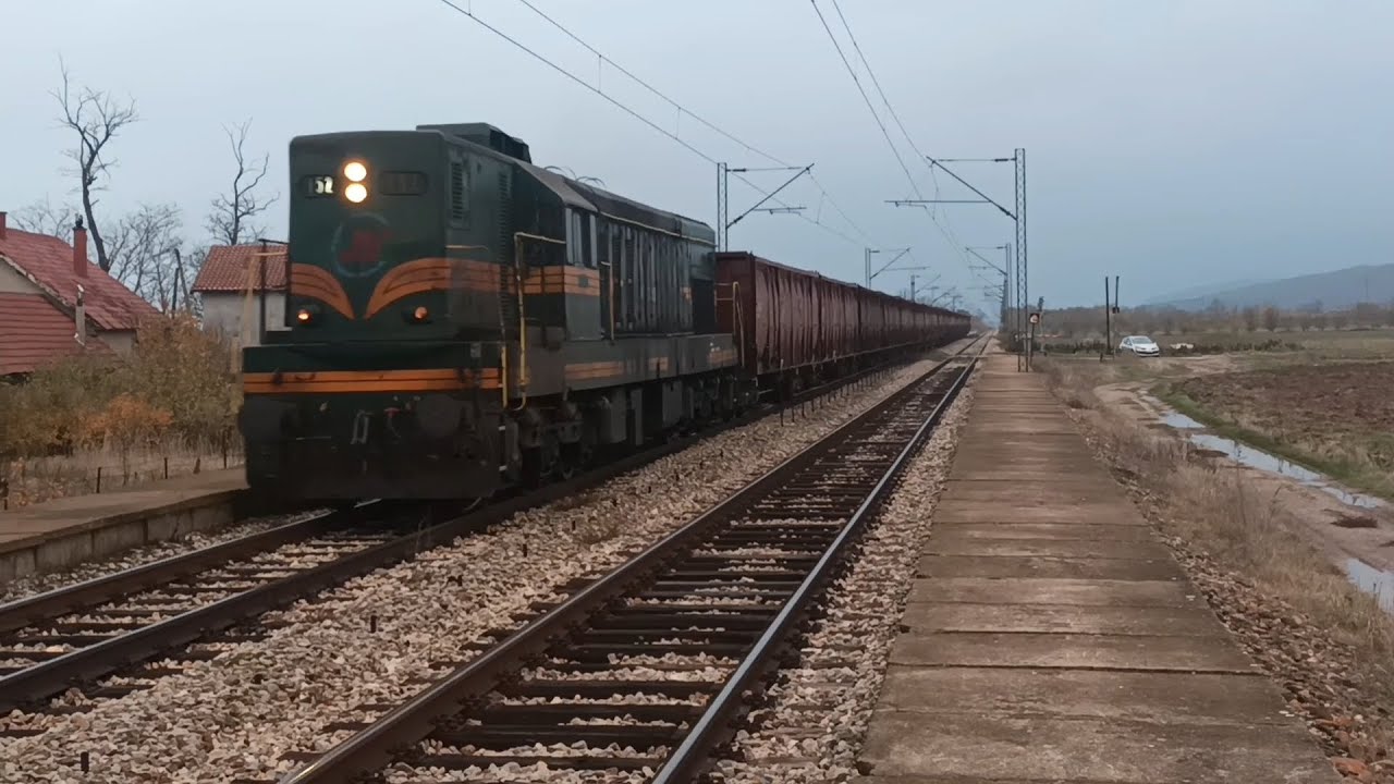 ŽS 661-152 ON Eas-z FREIGHT CARS PASSING Nozrina | 23.11.2025.