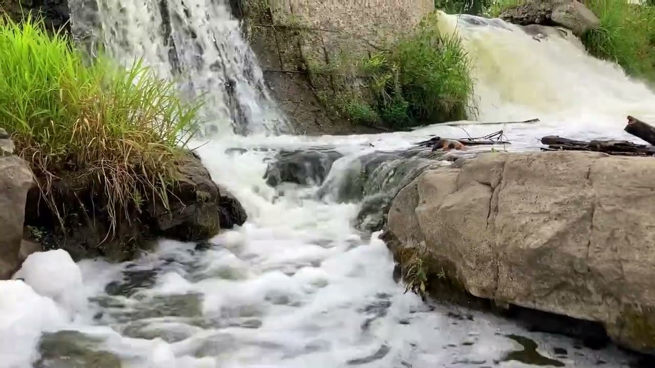 Falls Park - Sioux Falls, South Dakota - Video Montage With Waterfall Sounds