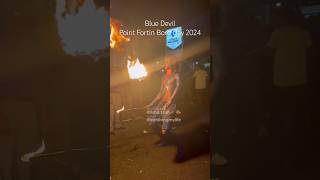 Blue devil spits fire in Point Point Fortin for Boro Day