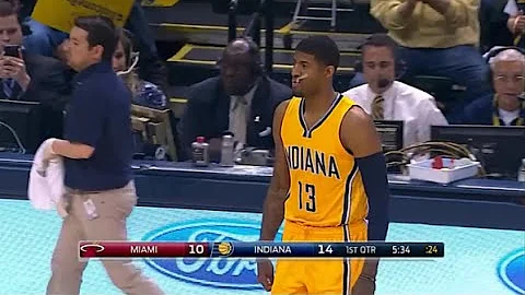 Paul George's return after broken leg + first points! (04.05.2015) - DayDayNews