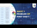 ICPC assiut sheet | Sheet 1 - Problem P | First digit | Problem solving