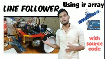 How to make Line follower robot using 6 pin Ir array |Arduino | l298N motor Driver| Autonomous robot
