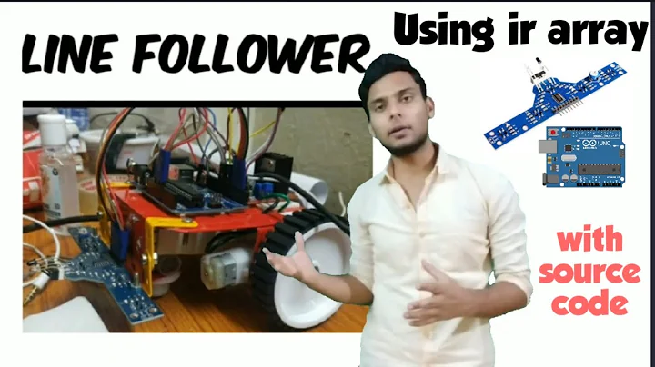 How to make Line follower robot using 6 pin Ir array |Arduino | l298N motor Driver| Autonomous robot