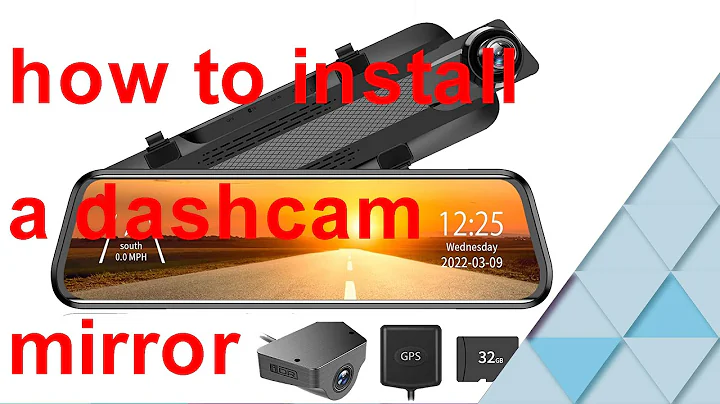 WOLFBOX 2.5K Dash Cam Mirror with backup camera and GPS