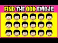 FIND THE ODD EMOJI! O00056 Find the Difference Spot the Difference Emoji Puzzles PLO