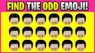 FIND THE ODD EMOJI! O00056 Find the Difference Spot the Difference Emoji Puzzles PLO