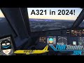 MSFS 2024 Trying A321 in VR | Atlanta | Pimax Crystal Light | Microsoft Flight Simulator 2024