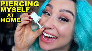 PIERCING MY BODY AT HOME *Very Painful*