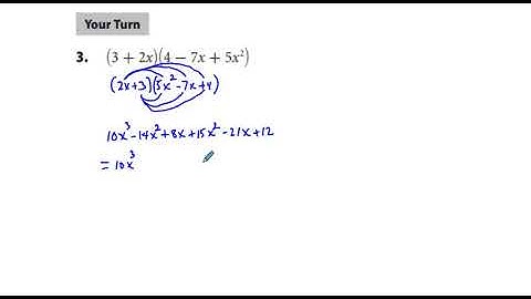 Algebra 2 Chapter 7.2 Multiplying Polynomials