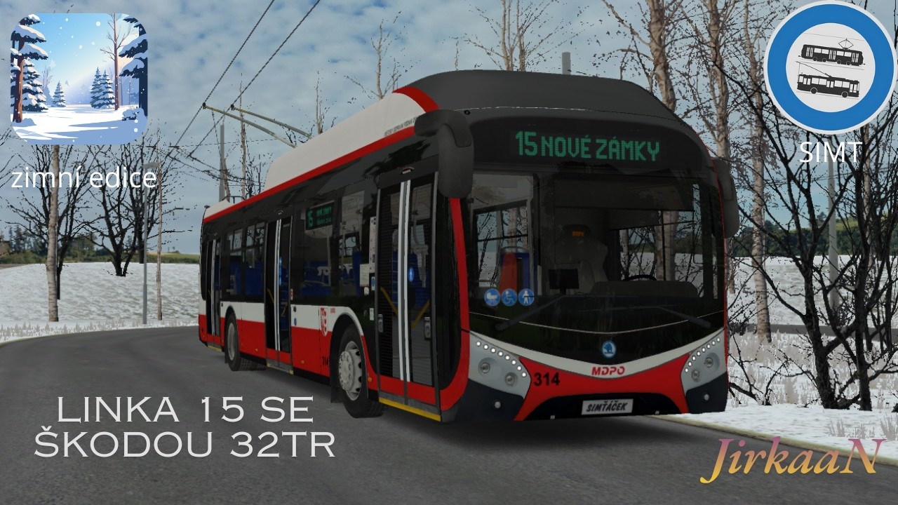 SIMT linka 15 se Škodou 32Tr MDPO.