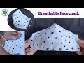 How to Make Breathable Face Mask | DIY Fabric Face mask | วิธีทำหน้ากากผ้าแบบหายใจสะดวก