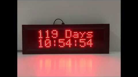 LED Count Down Clocks and Digital Timers