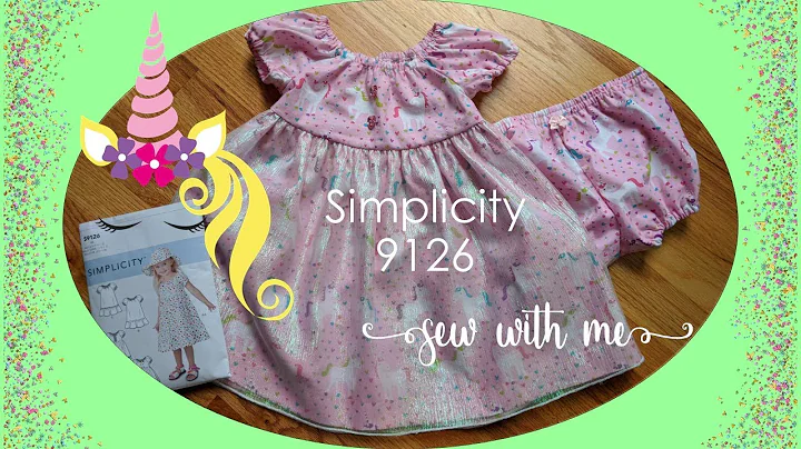 Sew With Me ~ Simplicity 9126 ~ Unicorn Baby Dress