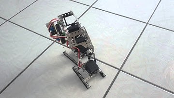 Meccano style biped robot