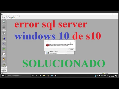 ERROR SQL SERVER EN S10 no existe SQLSERVER en windows 10