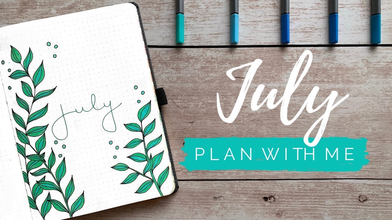 July 2019 Bullet Journal Setup | Plan With Me | BUJOANDCOOKIES