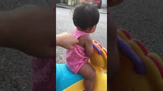 Playing outdoor with a 10 month old baby
