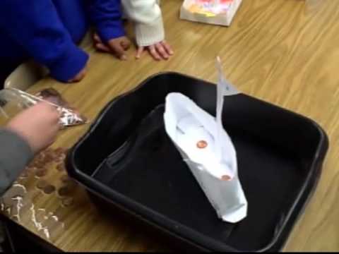 Paper Boats Science Experiment - YouTube