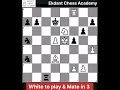 #MateIn3 #ChessPuzzle 89 #ChessProblem #ChessTactic #Excercise#Sacrifice #DailyPuzzle #ChessStrategy