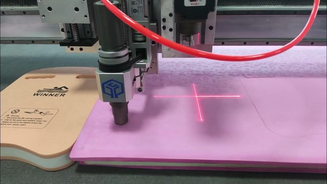 swimming kickboard 4 CM EVA foam cutting by Yuchen YouTube
