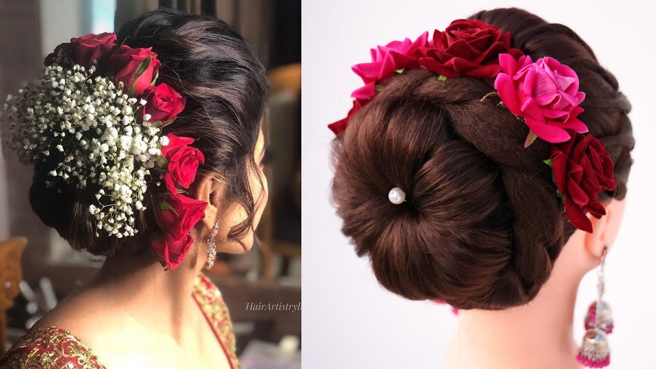 Beautiful party juda hairstyle || messy bun || hair bun ||… | Flickr