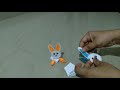 Easy paper rabbit shorts easycraft papercraft sivachithus creation 