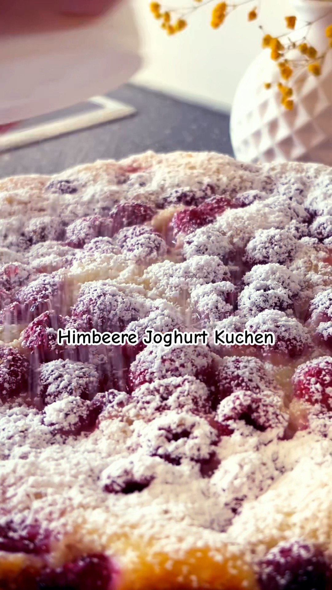 Малиновый Пирог с Йогуртом Himbeere Joghurt Kuchen mit weichem Kern ...