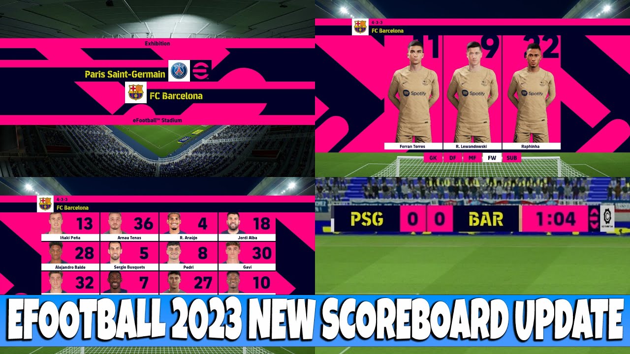 PES 2017 NEW EFOOTBALL 2023 SCOREBOARD - PES 2017 Gaming WitH TR