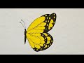 How to draw Butterfly | Easy & Relaxing Art for All Ages 🎨✨😍 #drawing #coloring