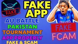AU BATTLE TOURNAMENT APP IS FAKE | AU BATTLE APP | NEW FF TOURNAMENT APP | FF PAKISTAN TOURNAMENT |😱 screenshot 1