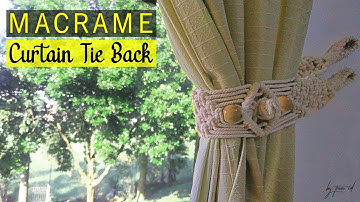 Macrame Curtain Tie back Tutorial