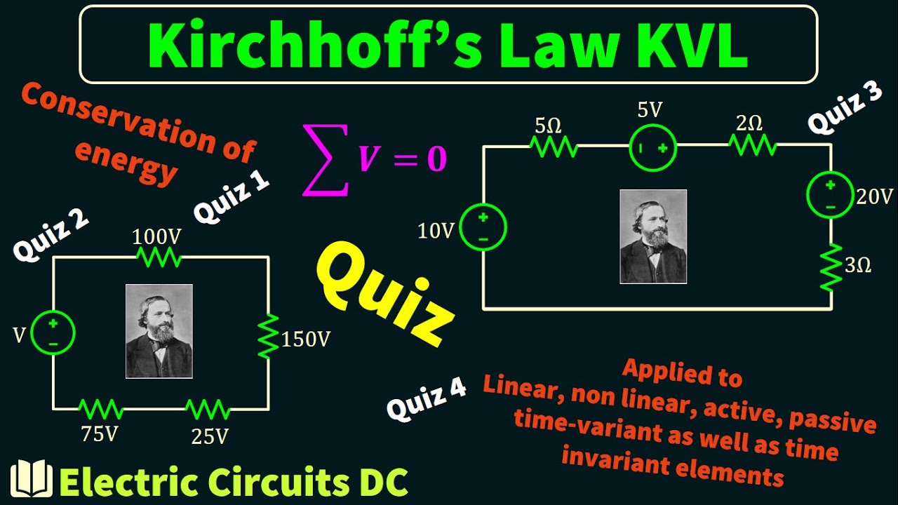 Electric Circuits DC: Kirchhoff's Laws-Quiz2 - YouTube