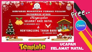 Template Ucapan Video Hari Natal 2022 & Tahun Baru 2023 di Canva