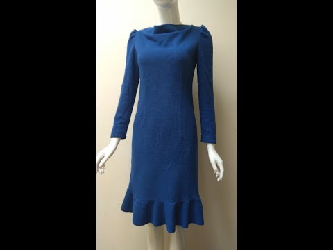 day cat may. Hướng dẫn cắt may đầm ôm cổ đổ, đuôi cá- Part 1. How to cut midi dresses