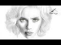 LUCY Scarlett Johansson | ✎ PORTRAIT ZEICHNEN | Speed drawing painting tutorial zeichnen lernen