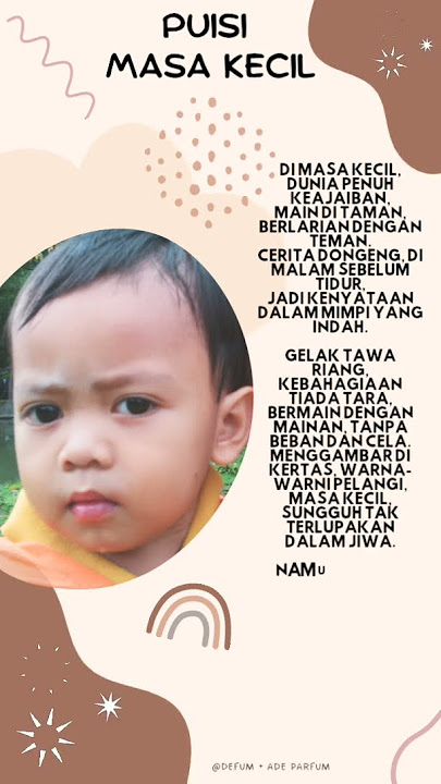 PUISI MASA KECIL
