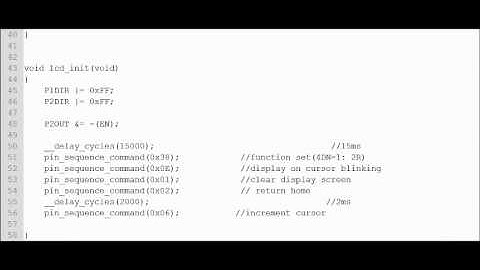 LCD interfacing 16*2 JHD 162A with MSP430 - Video 3