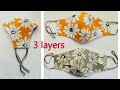 2in1, 3 Layers Easy Pattern Mask | Face Mask Sewing Tutorial | Anyone Can Make This Mask, Mascarilla